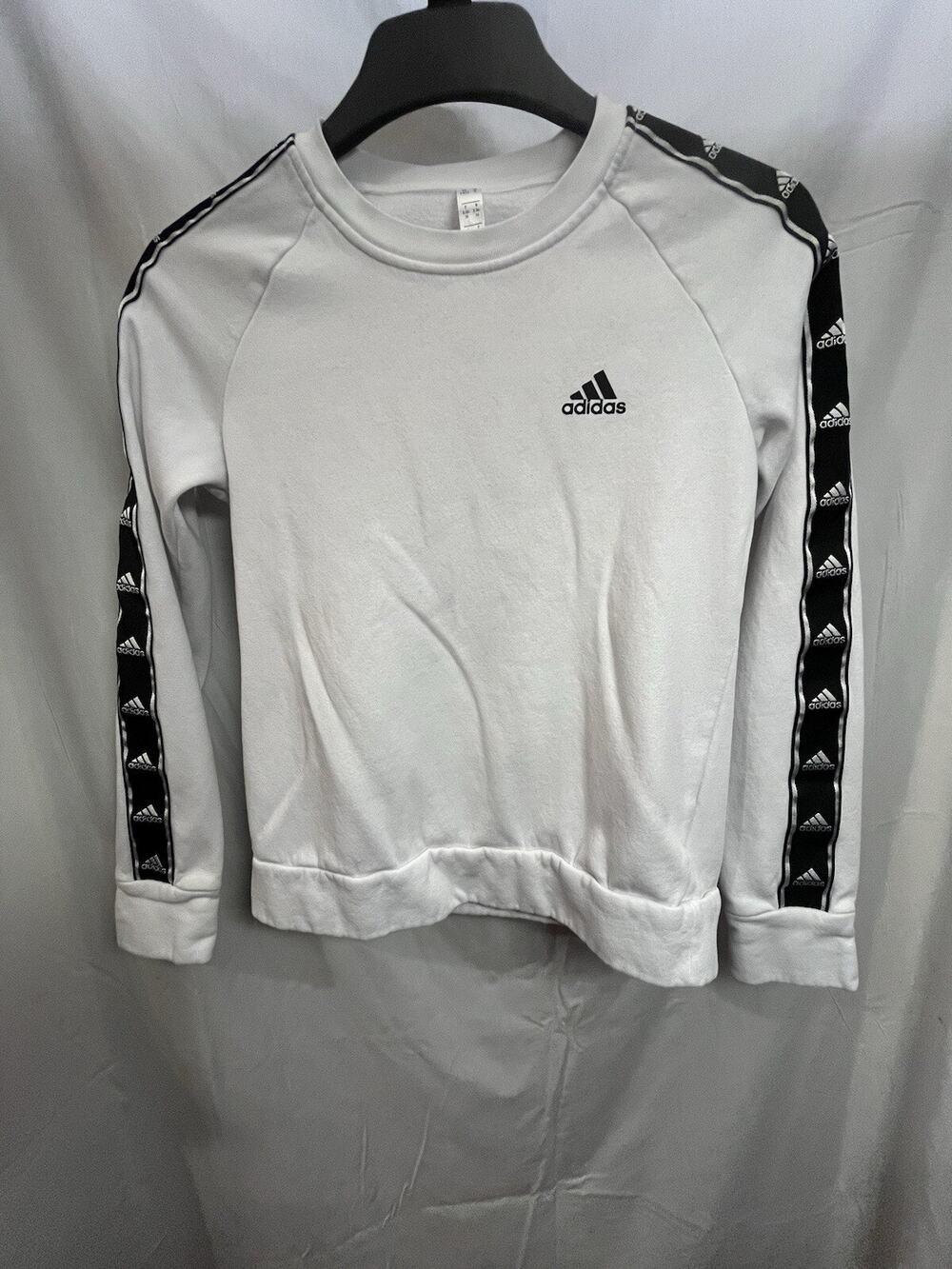 adidas white crewneck sweatshirt Women’s Small